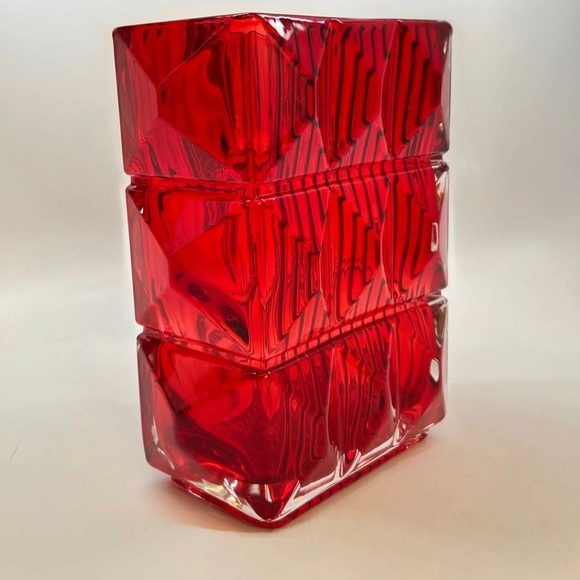 BACCARAT NEIMAN MARCUS EXCLUSIVE LIMITED EDITION XL SIZE LOUXOR RECTANGULAR VASE - Picture 4 of 6